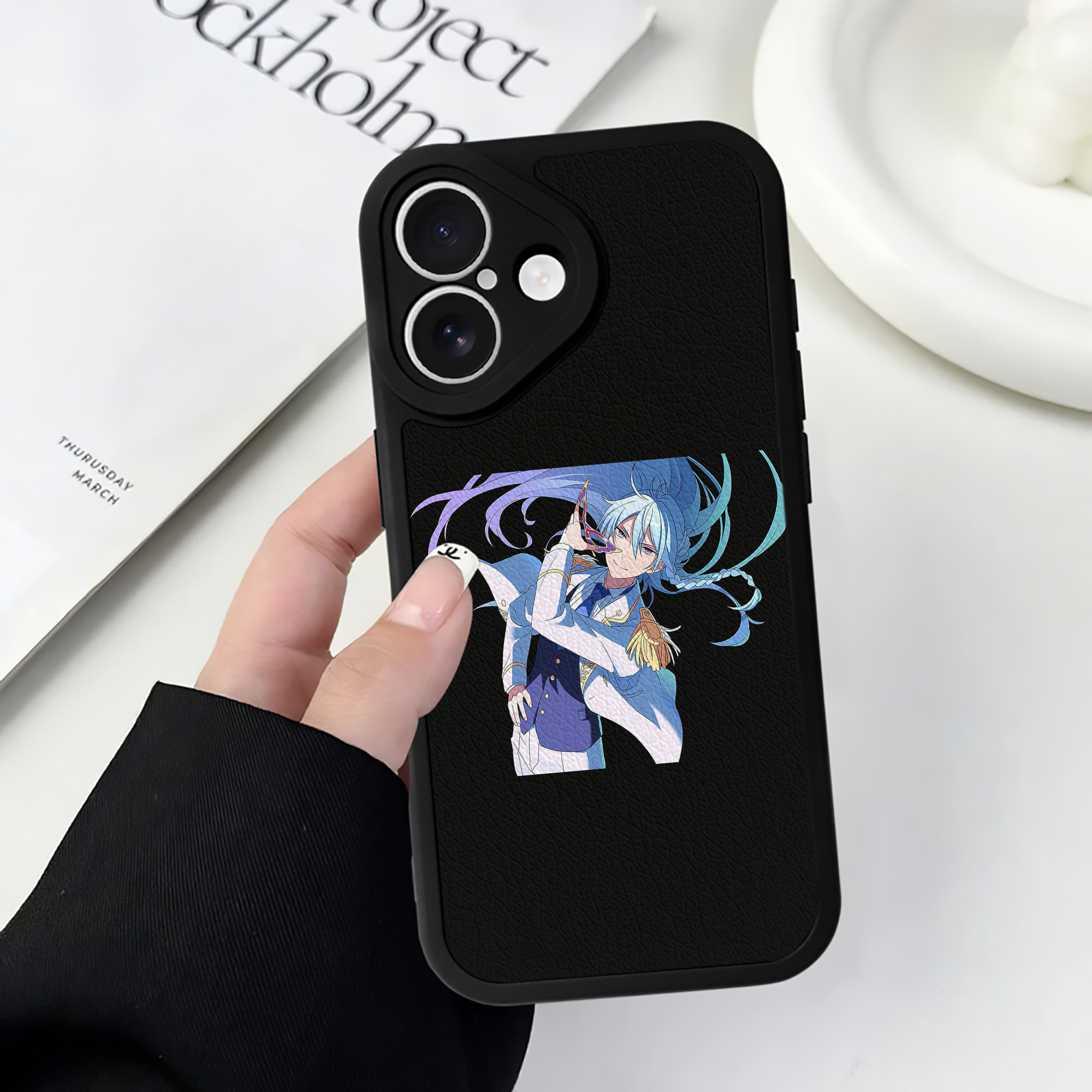 （画像用） あんさんぶるスターズ! Ensemble Stars 【iPhone 16シリーズ対応】シリコンスマホケース（レザー調） 材質：シリコン